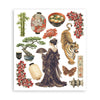 Stamperia ORIENTAL GARDEN - LARGE Rub On Selection 20,5x23cm  #DFLRBXG11