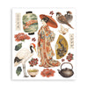Stamperia ORIENTAL GARDEN - LARGE Rub On Selection 20,5x23cm  #DFLRBXG11