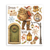 Stamperia SILENT NIGHT CHRISTMAS - LARGE Rub On Selection 20,5x23cm  #DFLRBXG12