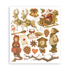 Stamperia SILENT NIGHT CHRISTMAS - LARGE Rub On Selection 20,5x23cm  #DFLRBXG12