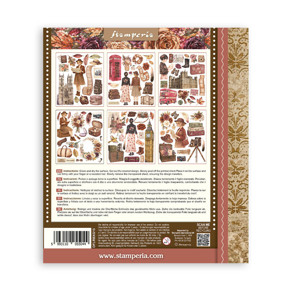 Stamperia OUR WAY - LARGE Rub On Selection 20,5x23cm  #DFLRBXG15