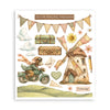 Stamperia COZY FAMILY - LARGE Rub On Selection 20,5x23cm  #DFLRBXG17