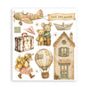Stamperia COZY FAMILY - LARGE Rub On Selection 20,5x23cm  #DFLRBXG17