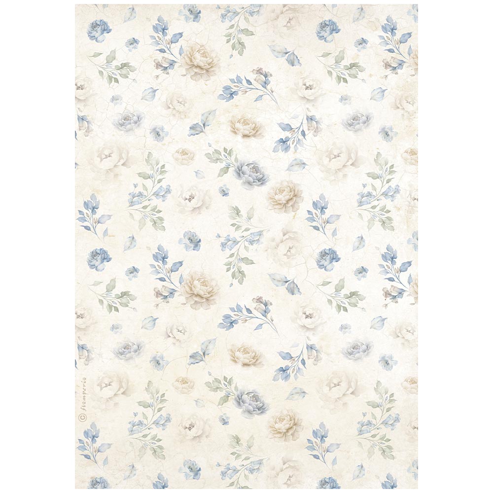 Stamperia TIMELESS - SMALL FLOWERS PATTERN A4 Decoupage Rice Paper #DFSA41038
