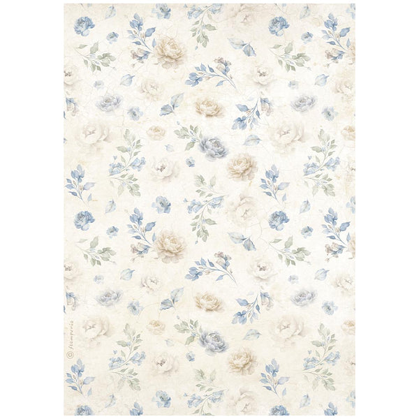 Stamperia TIMELESS - SMALL FLOWERS PATTERN A4 Decoupage Rice Paper #DFSA41038