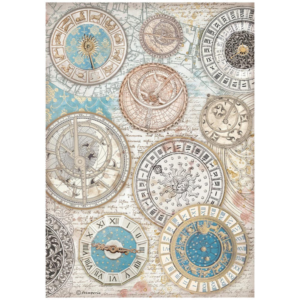 Stamperia Venice City of Art ZODIAC A4 Decoupage Rice Paper #DFSA41043