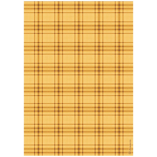 Stamperia WHISPERING WOODS - TARTAN PATTERN Decoupage Rice Paper A4 #DFSA41063
