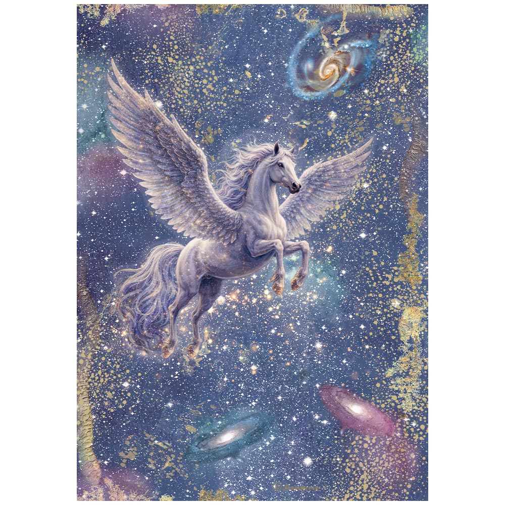 Stamperia COSMOS - PEGASUS - Decoupage Rice Paper A4 #DFSA41152