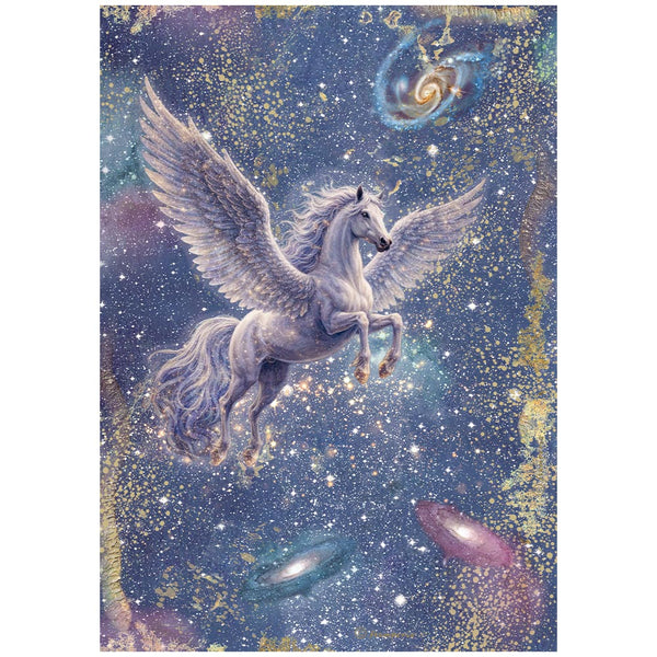 Stamperia COSMOS - PEGASUS - Decoupage Rice Paper A4 #DFSA41152