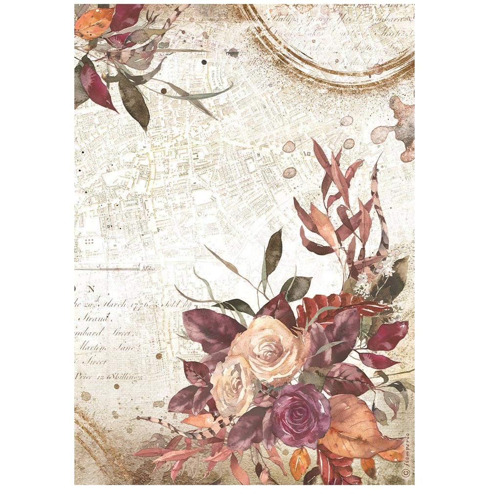 Stamperia OUR WAY - BOUQUET - Decoupage Rice Paper A4 #DFSA41157