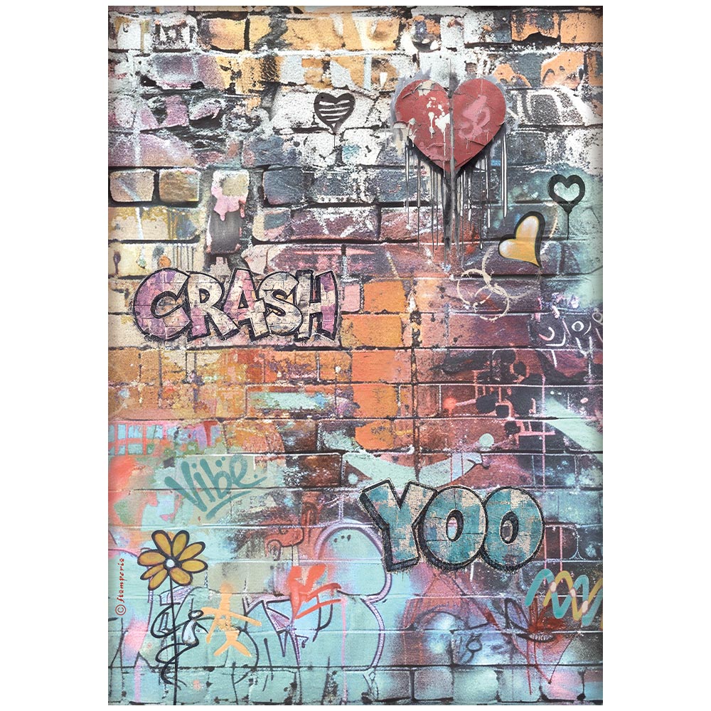 Stamperia Furry Friends 2 - GRAFFITI Decoupage Rice Paper A4 #DFSA41172