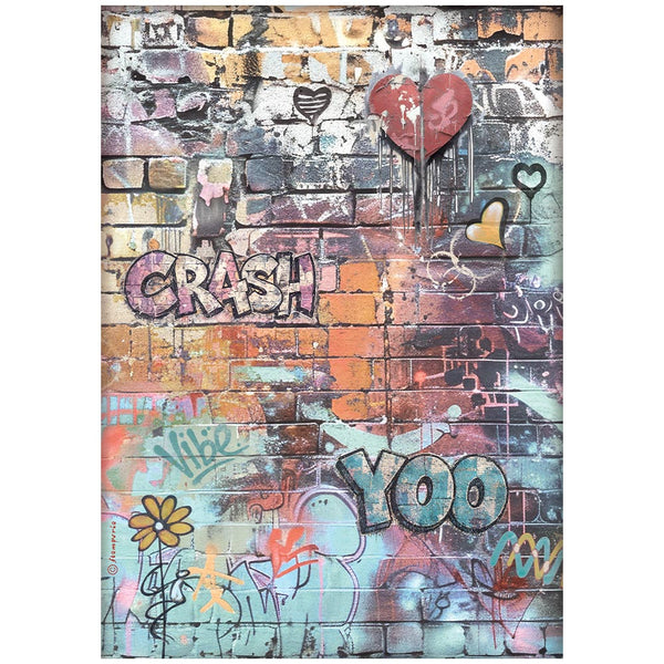 Stamperia Furry Friends 2 - GRAFFITI Decoupage Rice Paper A4 #DFSA41172