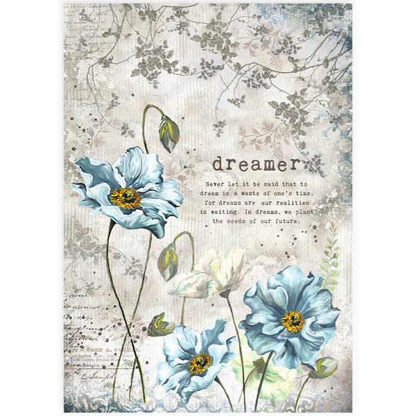 STAMPERIA Decoupage DREAMER Rice Paper A4  DFSA4249