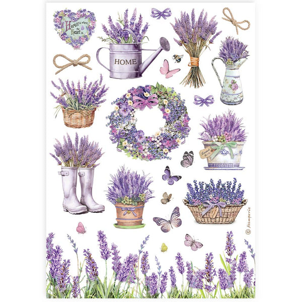 Stamperia Best Sellers PROVENCE ACCESSORIES A4 Decoupage Rice Paper #DFSA4888