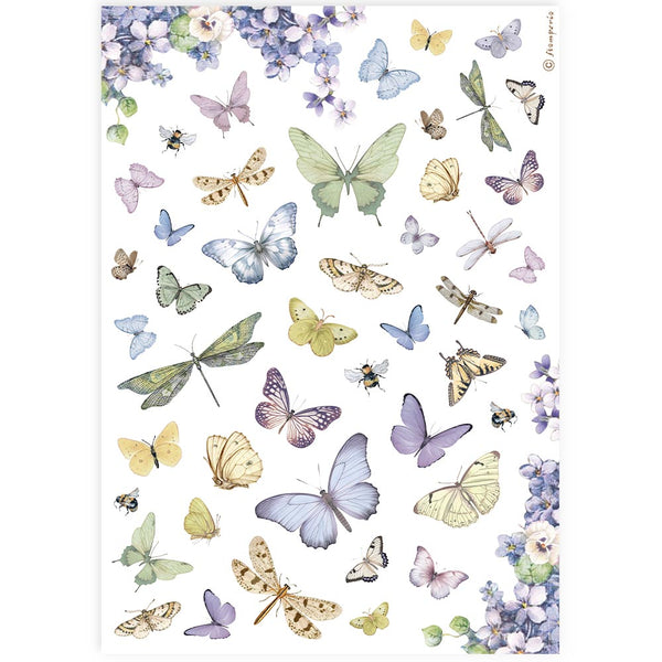 Stamperia Best Sellers BUTTERFLIES A4 Decoupage Rice Paper #DFSA4891