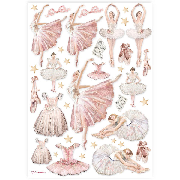 Stamperia Best Sellers DANCER A4 Decoupage Rice Paper #DFSA4907