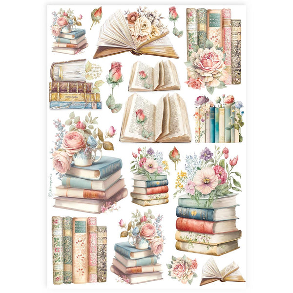 Stamperia Best Sellers BOOKS A4 Decoupage Rice Paper #DFSA4911