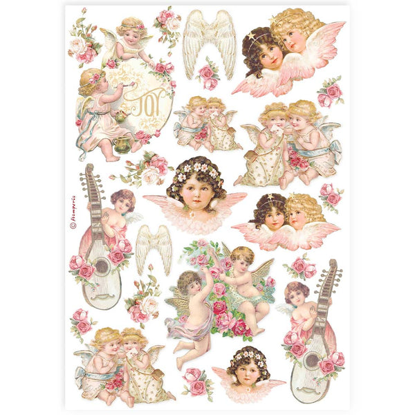 Stamperia Best Sellers ANGELS A4 Decoupage Rice Paper #DFSA4925