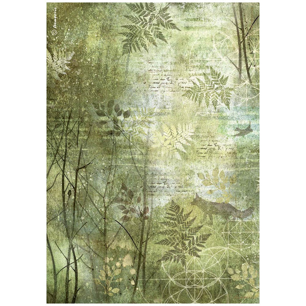 STAMPERIA FOREST TREES A4 Decoupage Rice Paper #DFSA4954