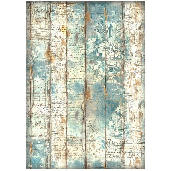 Stamperia ALTEREGO WOOD BACKGROUND A4 Decoupage Rice Paper #DFSA4959