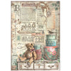 Stamperia BROCANTE ANTIQUES A4 Rice Paper SELECTION Decoupage  #DFSA4XBR