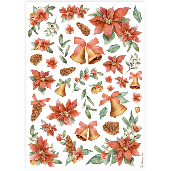 Stamperia CLASSIC CHRISTMAS A4 Decoupage Rice Paper SELECTION   6 Sheets #DFSA4XCX