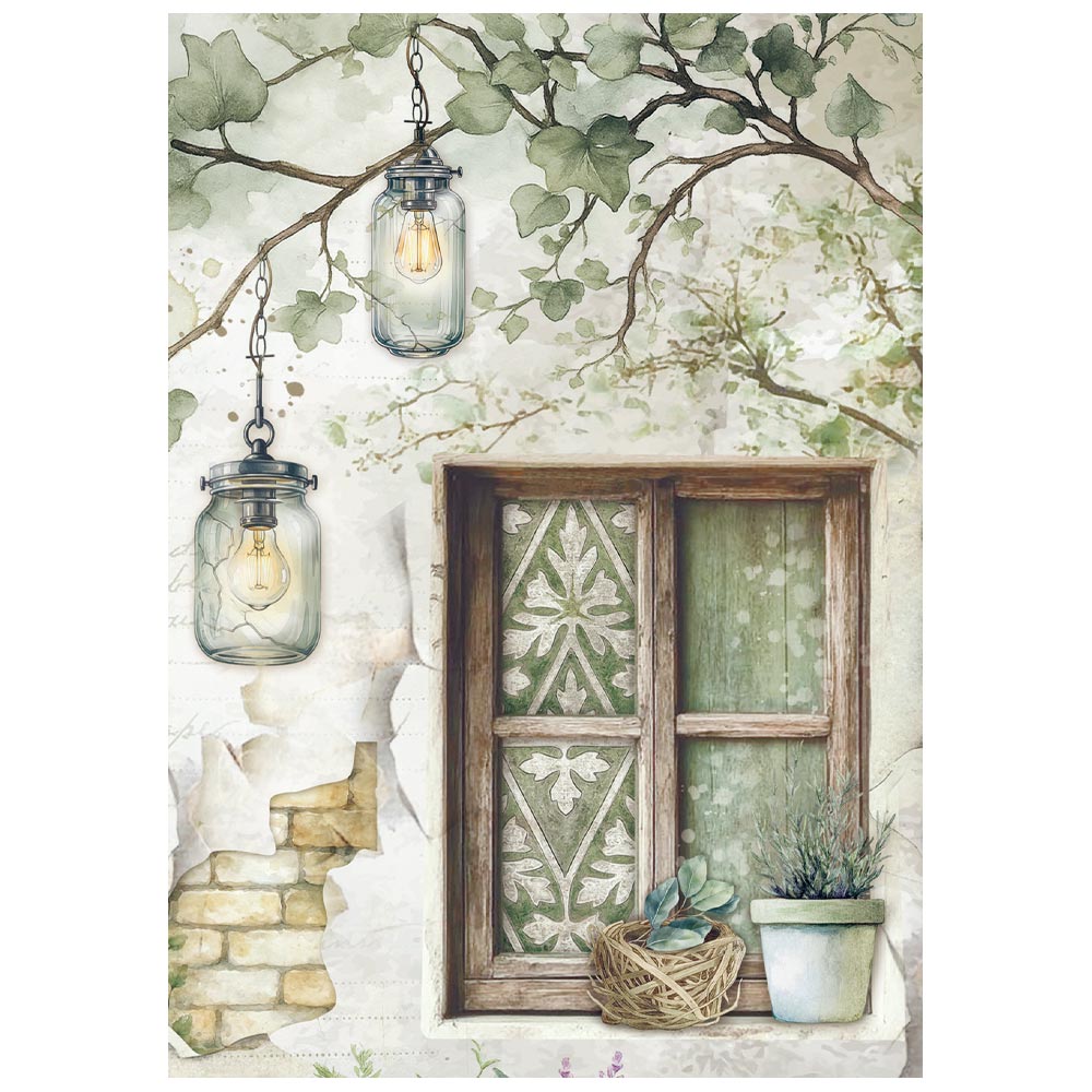 Stamperia HERBARIUM SILVAE MINI A6 Assorted Decoupage Rice Paper 8 sheets #DFSA6X02