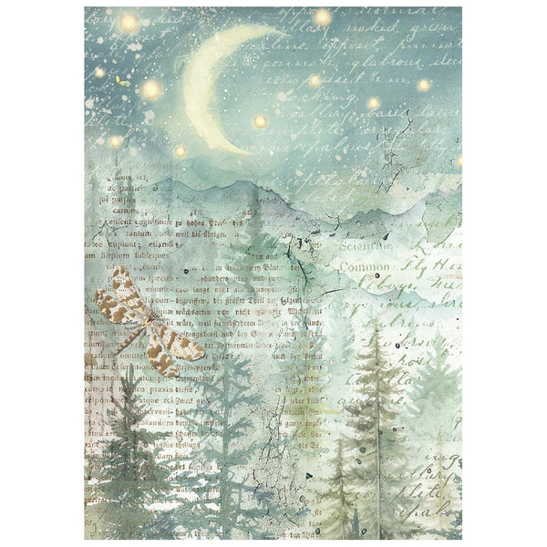 Stamperia HERBARIUM SILVAE MINI A6 Assorted Decoupage Rice Paper 8 sheets #DFSA6X02