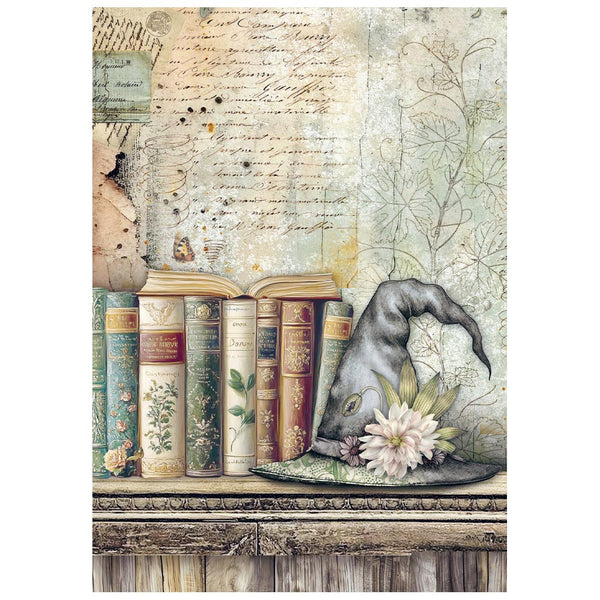 Stamperia HERBARIUM SILVAE MINI A6 Assorted Decoupage Rice Paper 8 sheets #DFSA6X02