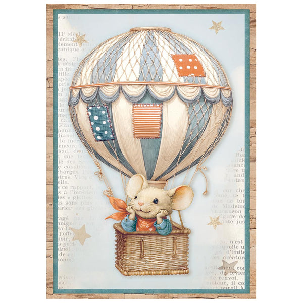 Stamperia FAMILY MINI A6 Assorted Decoupage Rice Paper 8 sheets #DFSA6X03