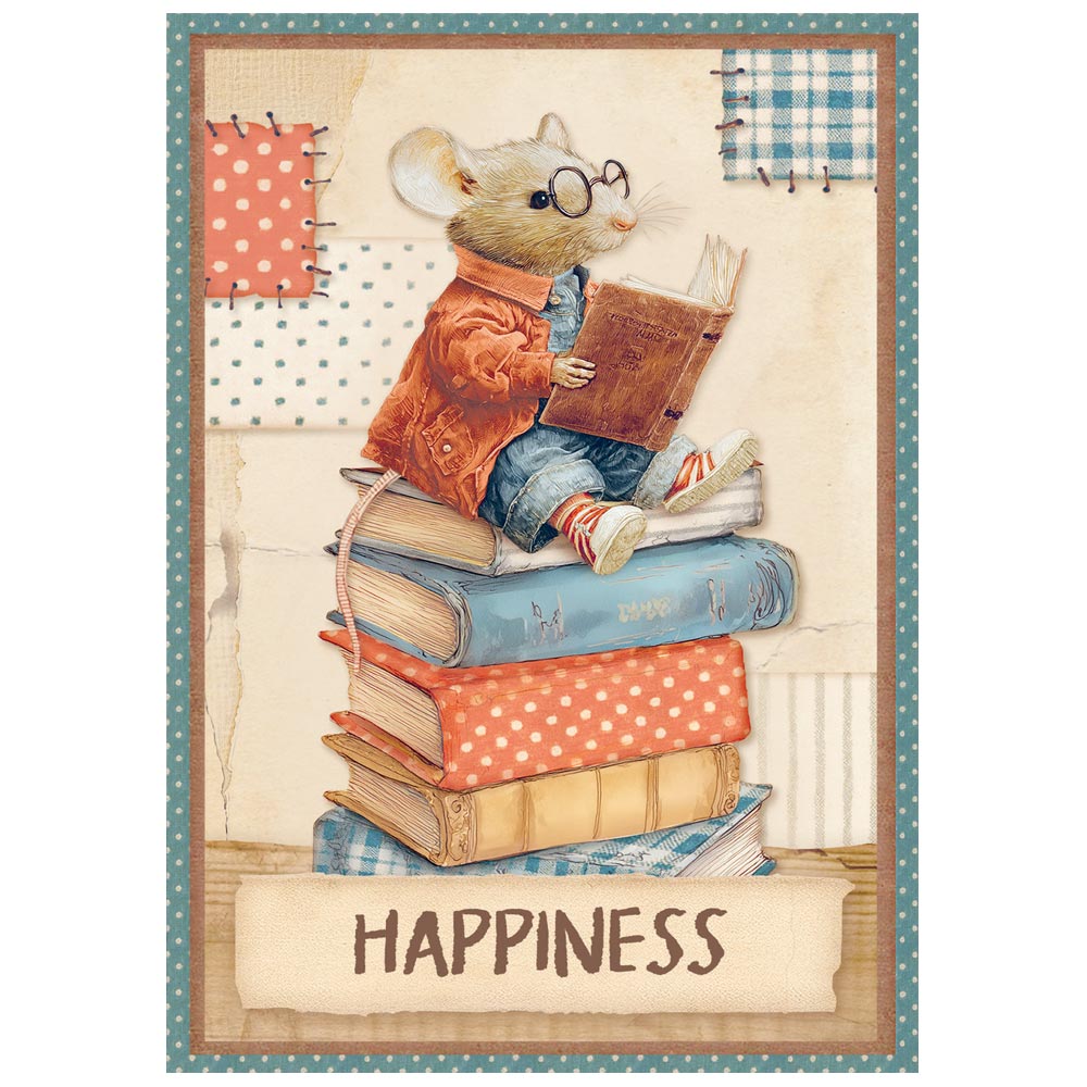 Stamperia FAMILY MINI A6 Assorted Decoupage Rice Paper 8 sheets #DFSA6X03