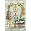 Stamperia SYMPHONY - A6 Selection Decoupage Rice Paper 8 sheets #DFSA6X07