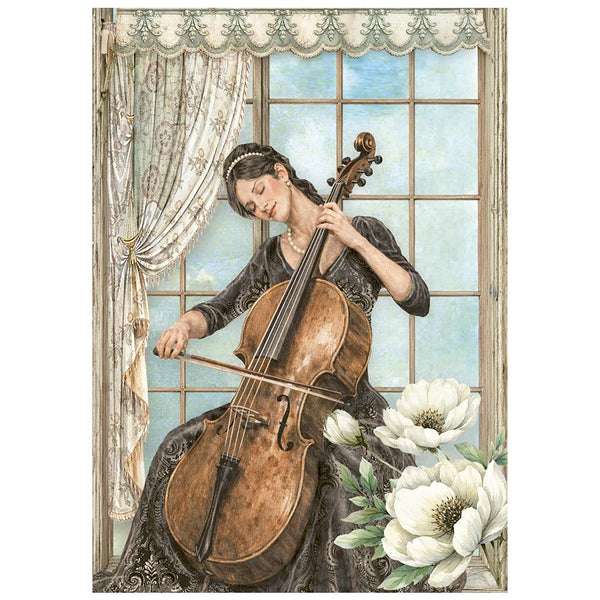 Stamperia SYMPHONY - A6 Selection Decoupage Rice Paper 8 sheets #DFSA6X07
