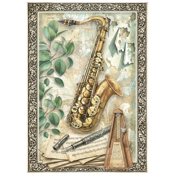 Stamperia SYMPHONY - A6 Selection Decoupage Rice Paper 8 sheets #DFSA6X07