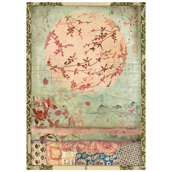 Stamperia ORIENTAL GARDEN - A6 Selection Decoupage Rice Paper 8 sheets #DFSA6X08