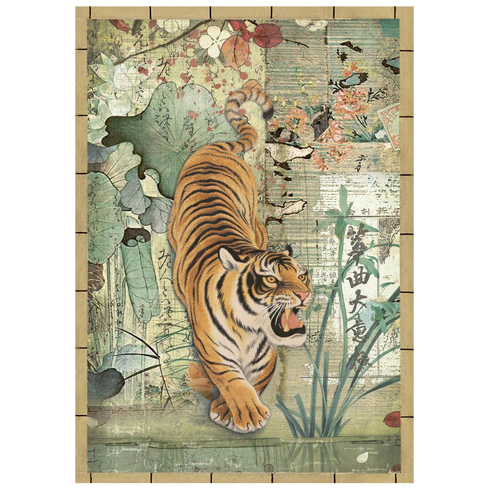 Stamperia ORIENTAL GARDEN - A6 Selection Decoupage Rice Paper 8 sheets #DFSA6X08