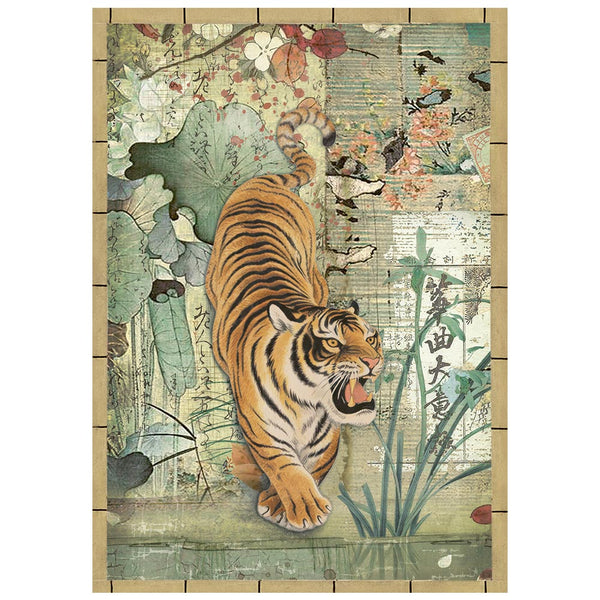 Stamperia ORIENTAL GARDEN - A6 Selection Decoupage Rice Paper 8 sheets #DFSA6X08