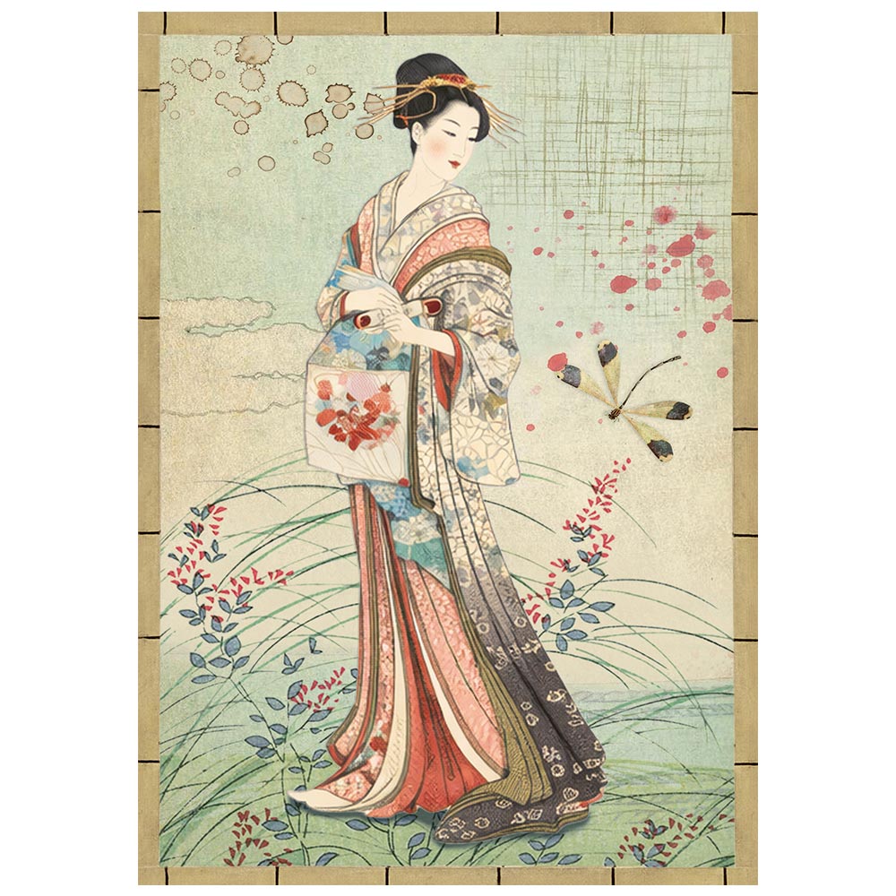 Stamperia ORIENTAL GARDEN - A6 Selection Decoupage Rice Paper 8 sheets #DFSA6X08