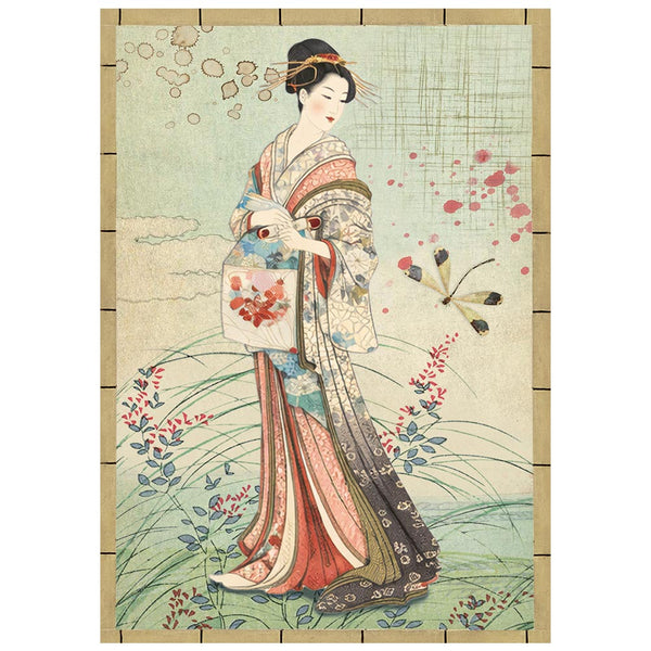 Stamperia ORIENTAL GARDEN - A6 Selection Decoupage Rice Paper 8 sheets #DFSA6X08