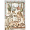 Stamperia WHITE CHRISTMAS A6 Selection Decoupage Rice Paper 8 sheets #DFSA6X10