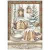 Stamperia WHITE CHRISTMAS A6 Selection Decoupage Rice Paper 8 sheets #DFSA6X10