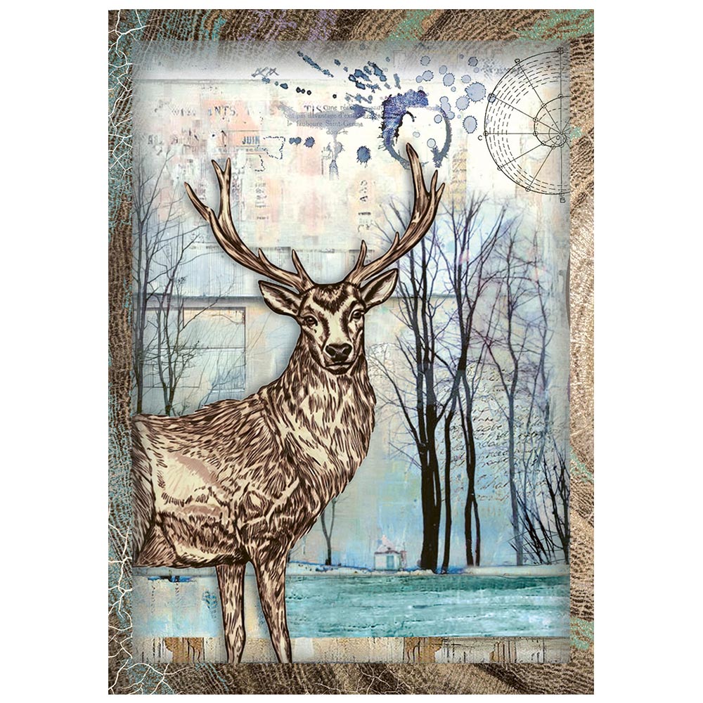 Stamperia COSMOS - MINI A6 Assorted Decoupage Rice Paper 8 sheets #DFSA6X11 - NEW