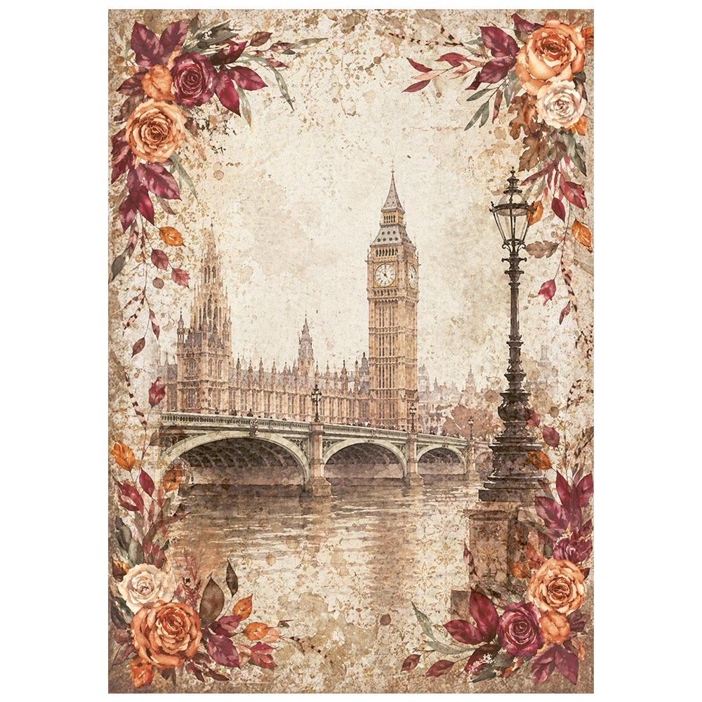 Stamperia OUR WAY MINI A6 Assorted Decoupage Rice Paper 8 sheets #DFSA6X12