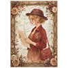 Stamperia OUR WAY MINI A6 Assorted Decoupage Rice Paper 8 sheets #DFSA6X12