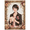 Stamperia OUR WAY MINI A6 Assorted Decoupage Rice Paper 8 sheets #DFSA6X12
