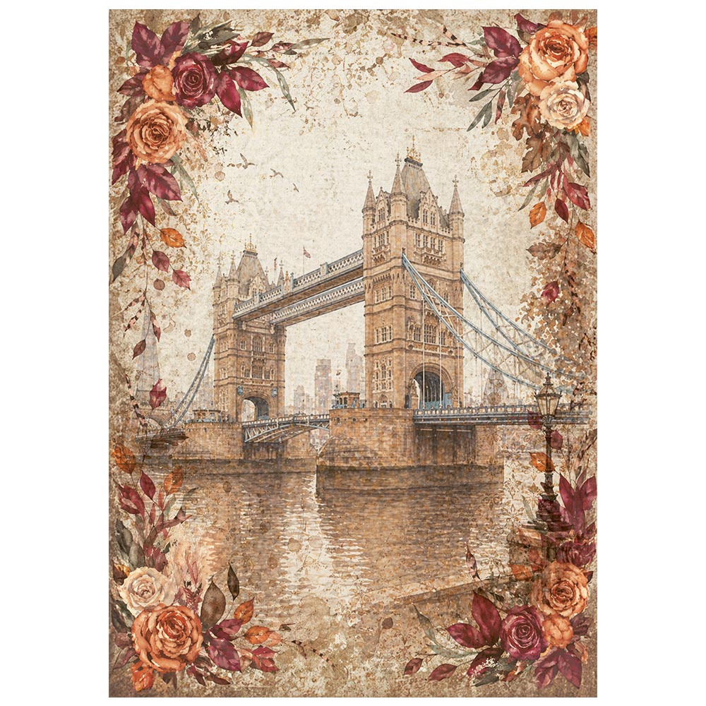 Stamperia OUR WAY MINI A6 Assorted Decoupage Rice Paper 8 sheets #DFSA6X12