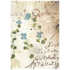Stamperia FLOWERS and POEMS MINI A6 Assorted Decoupage Rice Paper 8 sheets #DFSA6X13