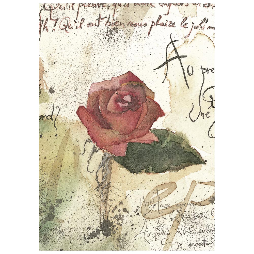 Stamperia FLOWERS and POEMS MINI A6 Assorted Decoupage Rice Paper 8 sheets #DFSA6X13