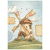 Stamperia COZY FAMILY Mice MINI A6 Assorted Decoupage Rice Paper 8 sheets #DFSA6X14