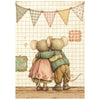 Stamperia COZY FAMILY Mice MINI A6 Assorted Decoupage Rice Paper 8 sheets #DFSA6X14